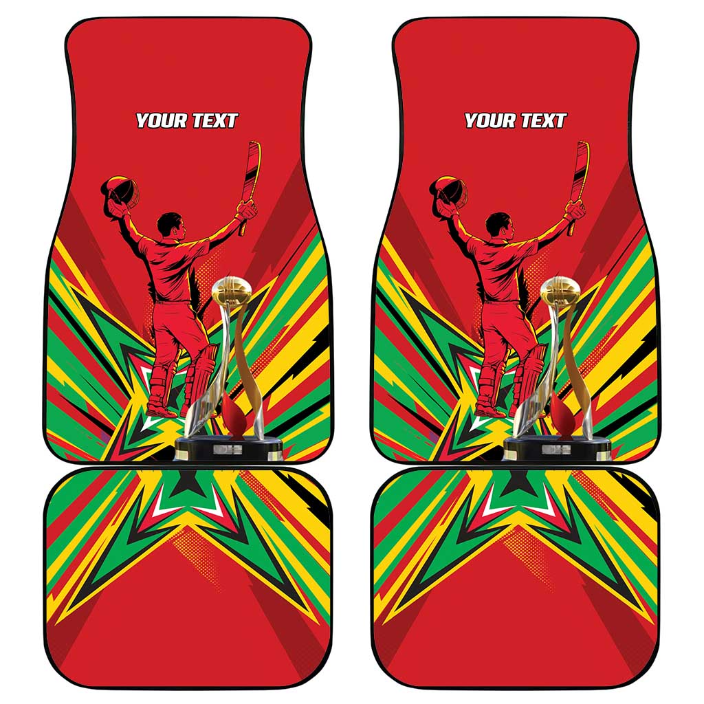 Amazon Warriors Champion Guyana Cricket Car Mats - Wonder Print Shop