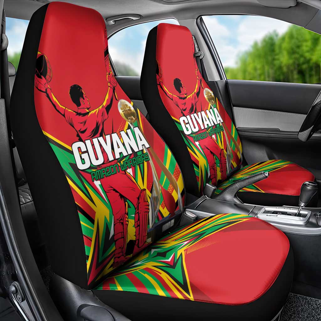 Amazon Warriors Champion Guyana Cricket Car Seat Cover - Wonder Print Shop