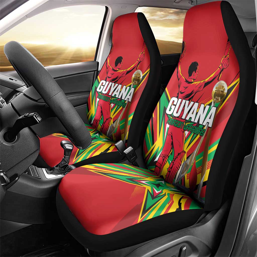 Amazon Warriors Champion Guyana Cricket Car Seat Cover - Wonder Print Shop