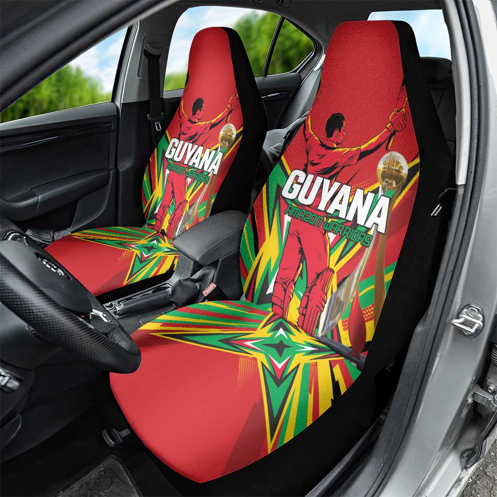 Amazon Warriors Champion Guyana Cricket Car Seat Cover - Wonder Print Shop