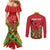 Personalized Amazon Warriors Champion Guyana Cricket Couples Matching Mermaid Dress and Long Sleeve Button Shirt - Wonder Print Shop