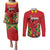 Personalized Amazon Warriors Champion Guyana Cricket Couples Matching Puletasi and Long Sleeve Button Shirt - Wonder Print Shop