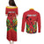 Personalized Amazon Warriors Champion Guyana Cricket Couples Matching Puletasi and Long Sleeve Button Shirt - Wonder Print Shop