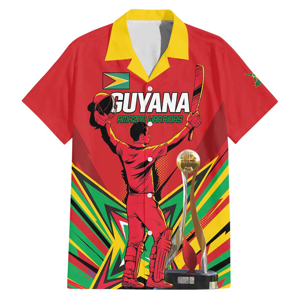 Personalized Amazon Warriors Champion Guyana Cricket Family Matching Mermaid Dress and Hawaiian Shirt - Wonder Print Shop