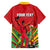 Personalized Amazon Warriors Champion Guyana Cricket Family Matching Off The Shoulder Long Sleeve Dress and Hawaiian Shirt - Wonder Print Shop