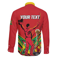 Personalized Amazon Warriors Champion Guyana Cricket Family Matching Off The Shoulder Long Sleeve Dress and Hawaiian Shirt - Wonder Print Shop