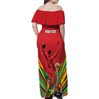 Personalized Amazon Warriors Champion Guyana Cricket Family Matching Off Shoulder Maxi Dress and Hawaiian Shirt - Wonder Print Shop