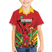 Personalized Amazon Warriors Champion Guyana Cricket Family Matching Short Sleeve Bodycon Dress and Hawaiian Shirt - Wonder Print Shop
