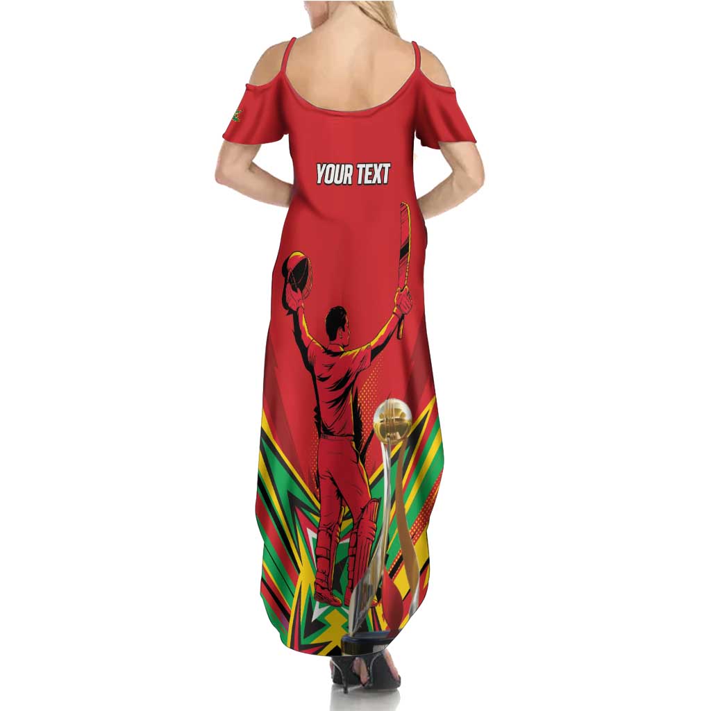Personalized Amazon Warriors Champion Guyana Cricket Family Matching Summer Maxi Dress and Hawaiian Shirt - Wonder Print Shop