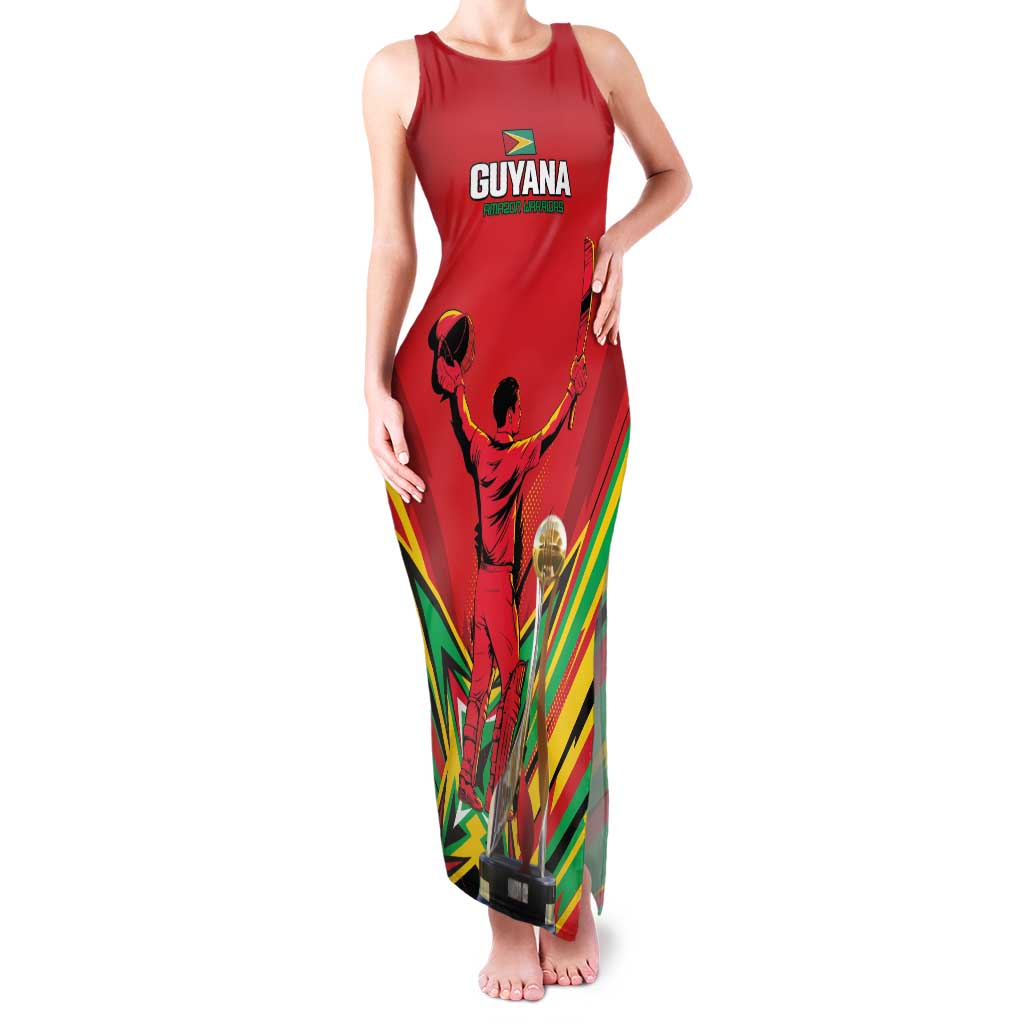 Personalized Amazon Warriors Champion Guyana Cricket Family Matching Tank Maxi Dress and Hawaiian Shirt - Wonder Print Shop
