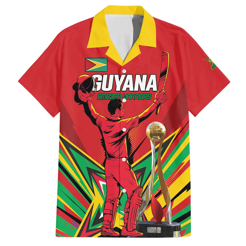 Personalized Amazon Warriors Champion Guyana Cricket Hawaiian Shirt - Wonder Print Shop