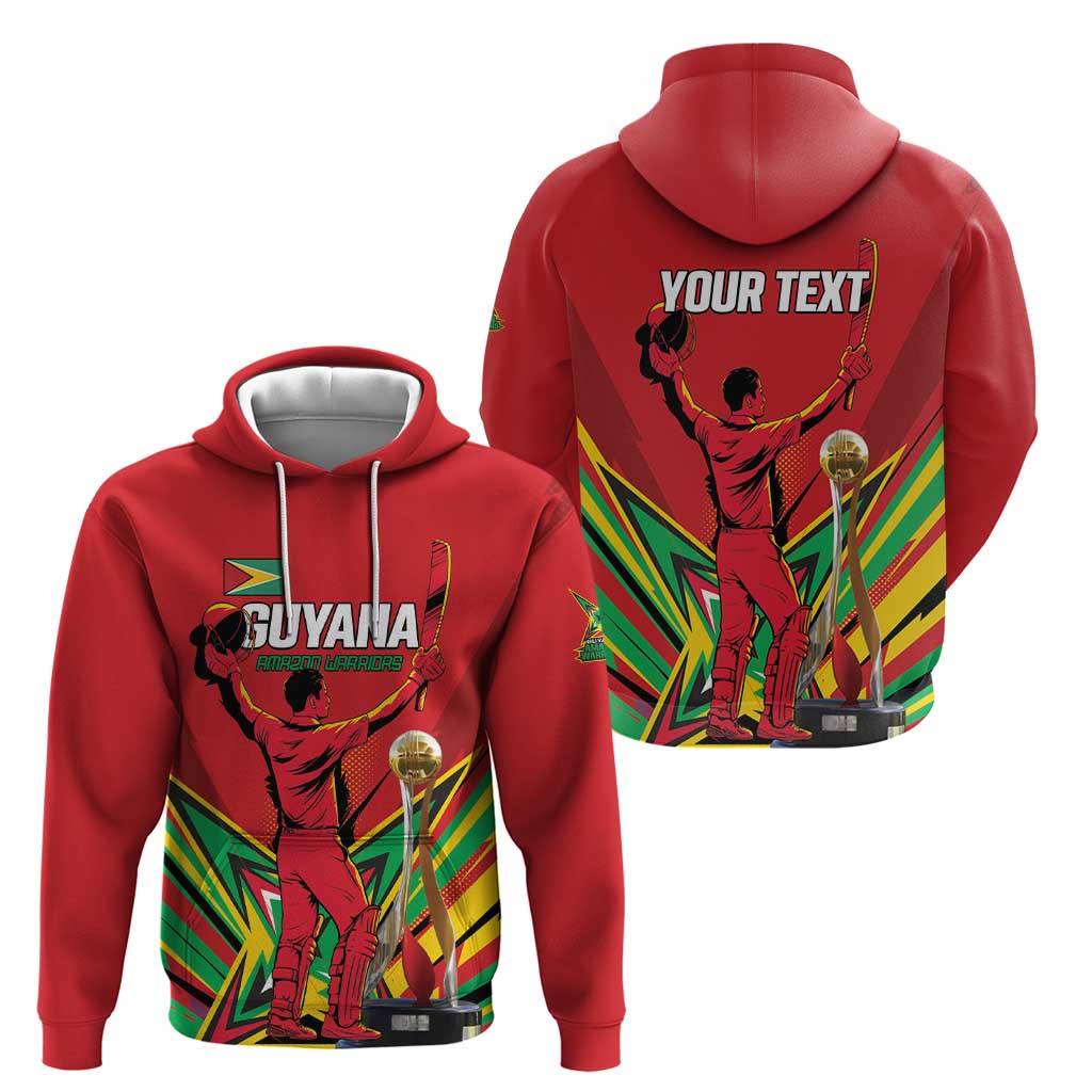 Personalized Amazon Warriors Champion Guyana Cricket Hoodie - Wonder Print Shop