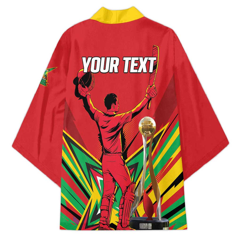 Personalized Amazon Warriors Champion Guyana Cricket Kimono - Wonder Print Shop
