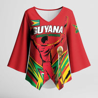 Personalized Amazon Warriors Champion Guyana Cricket Kimono Sleeve Blouse - Wonder Print Shop