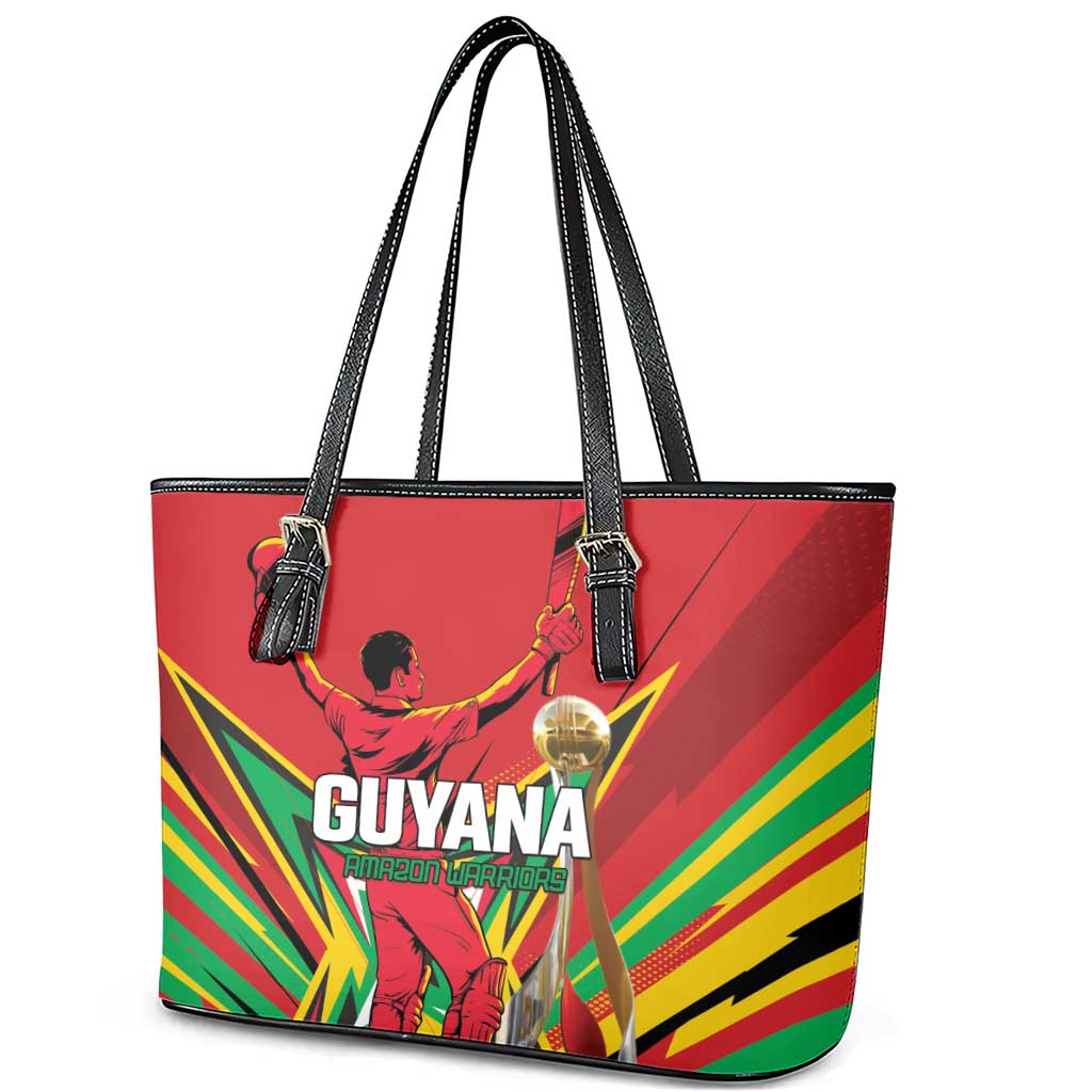 Amazon Warriors Champion Guyana Cricket Leather Tote Bag - Wonder Print Shop