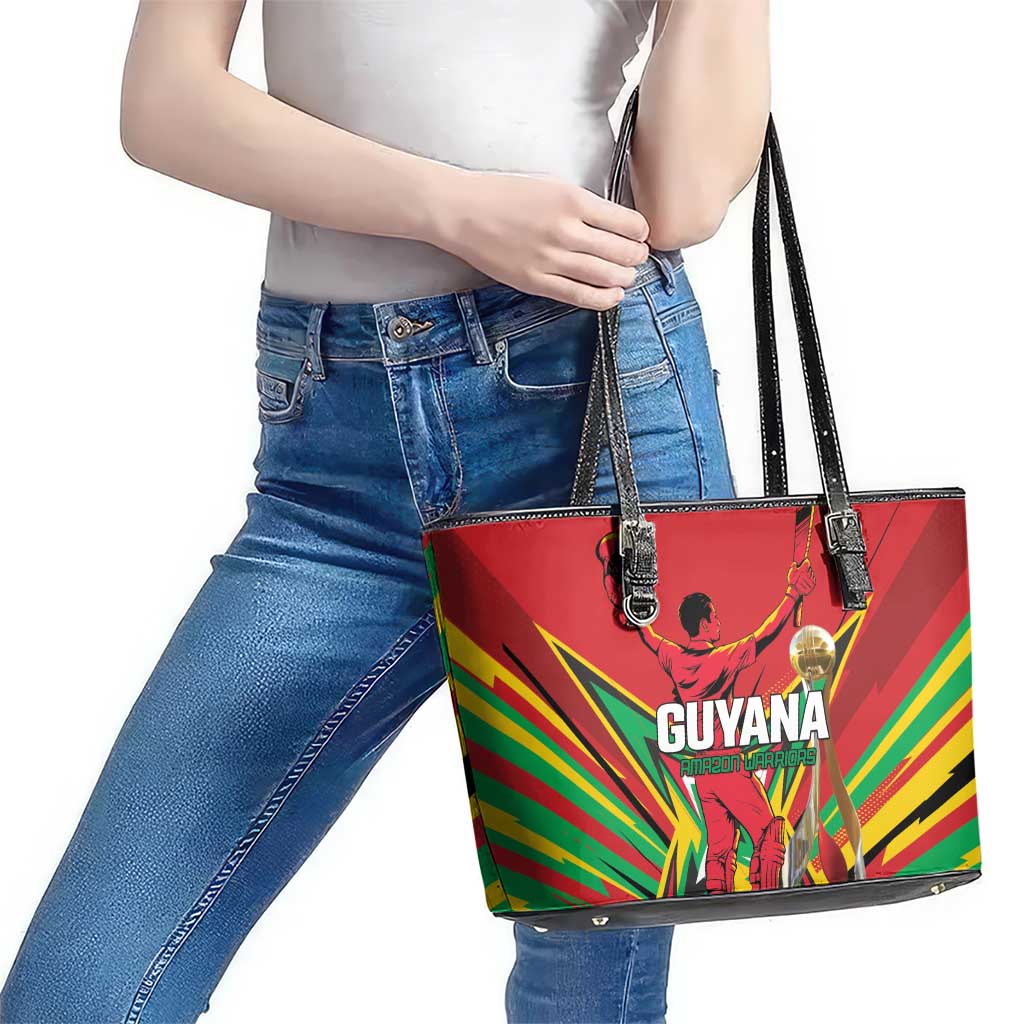 Amazon Warriors Champion Guyana Cricket Leather Tote Bag - Wonder Print Shop