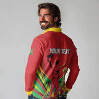 Personalized Amazon Warriors Champion Guyana Cricket Long Sleeve Polo Shirt - Wonder Print Shop