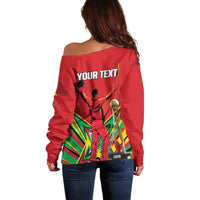 Personalized Amazon Warriors Champion Guyana Cricket Off Shoulder Sweater - Wonder Print Shop