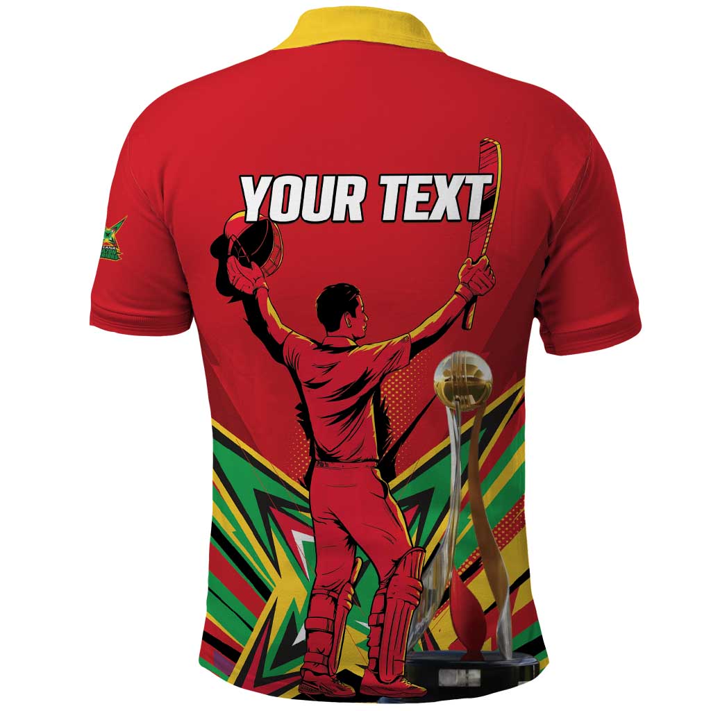 Personalized Amazon Warriors Champion Guyana Cricket Polo Shirt - Wonder Print Shop