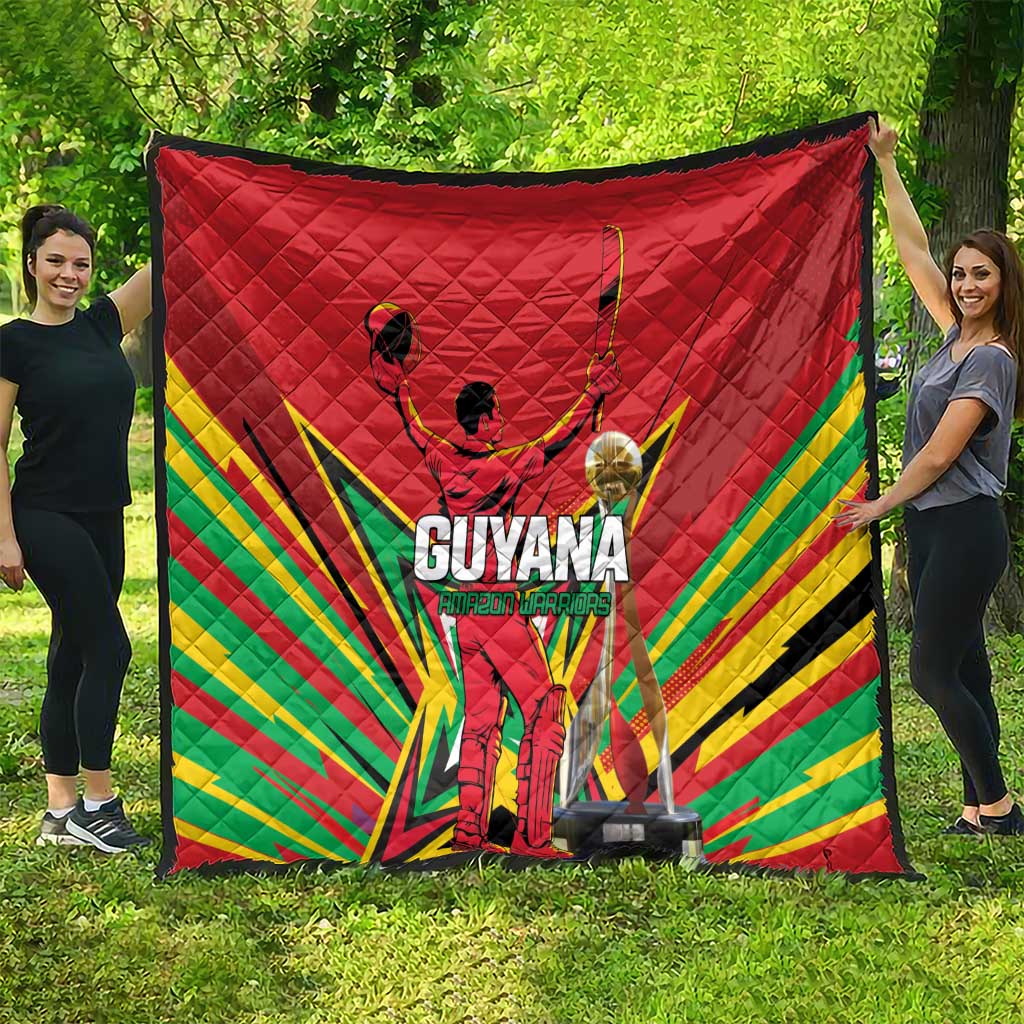 Amazon Warriors Champion Guyana Cricket Quilt - Wonder Print Shop