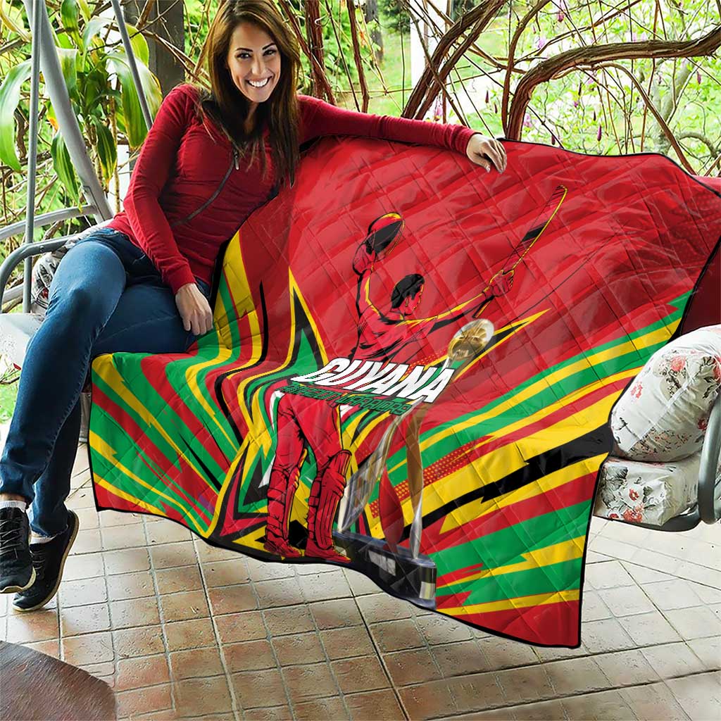 Amazon Warriors Champion Guyana Cricket Quilt - Wonder Print Shop