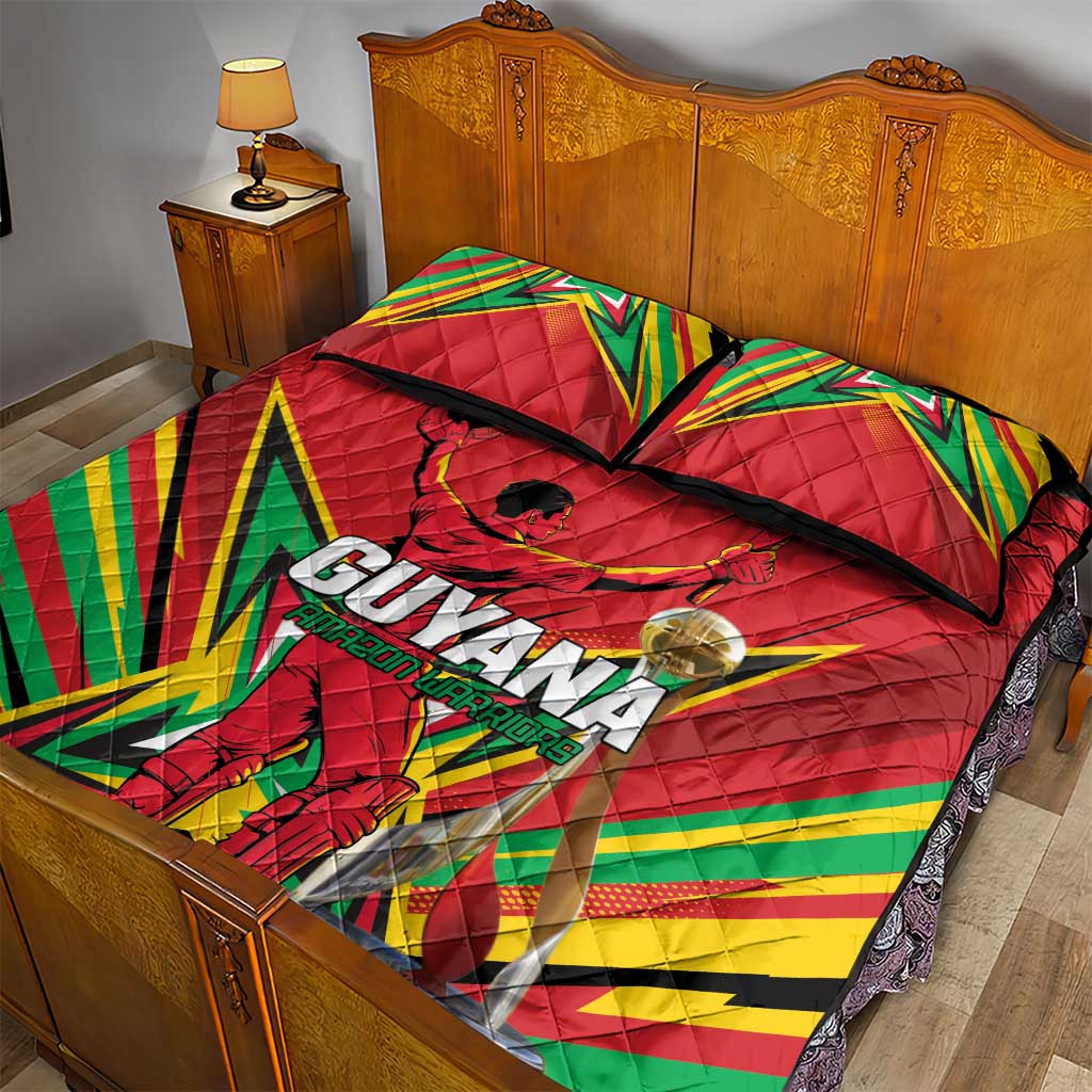 Amazon Warriors Champion Guyana Cricket Quilt Bed Set - Wonder Print Shop