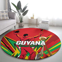 Amazon Warriors Champion Guyana Cricket Round Carpet - Wonder Print Shop