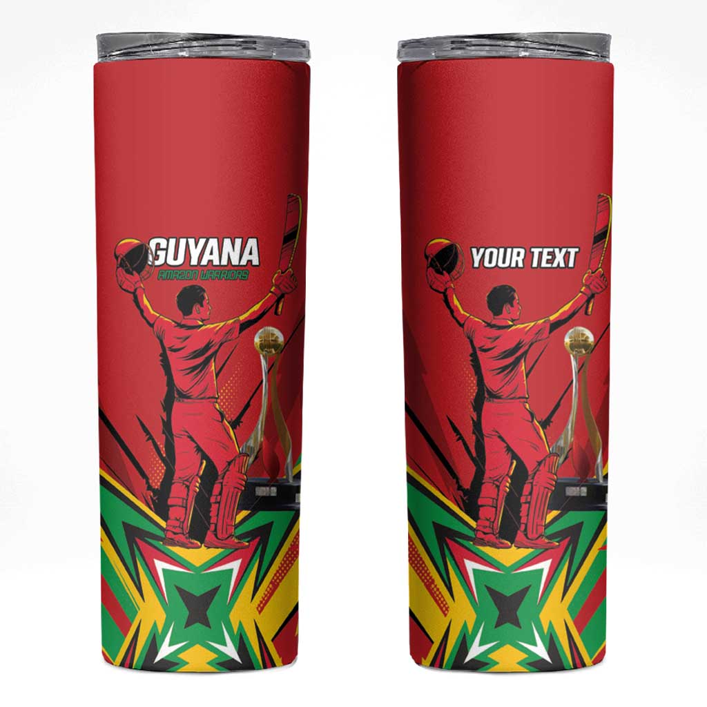 Personalized Amazon Warriors Champion Guyana Cricket Skinny Tumbler - Wonder Print Shop