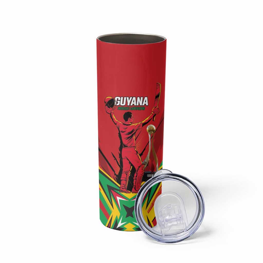 Personalized Amazon Warriors Champion Guyana Cricket Skinny Tumbler - Wonder Print Shop
