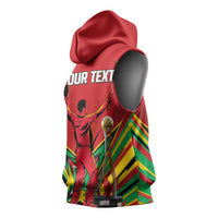 Personalized Amazon Warriors Champion Guyana Cricket Sleeveless Hoodie - Wonder Print Shop