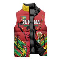 Personalized Amazon Warriors Champion Guyana Cricket Sleeveless Puffer Jacket - Wonder Print Shop