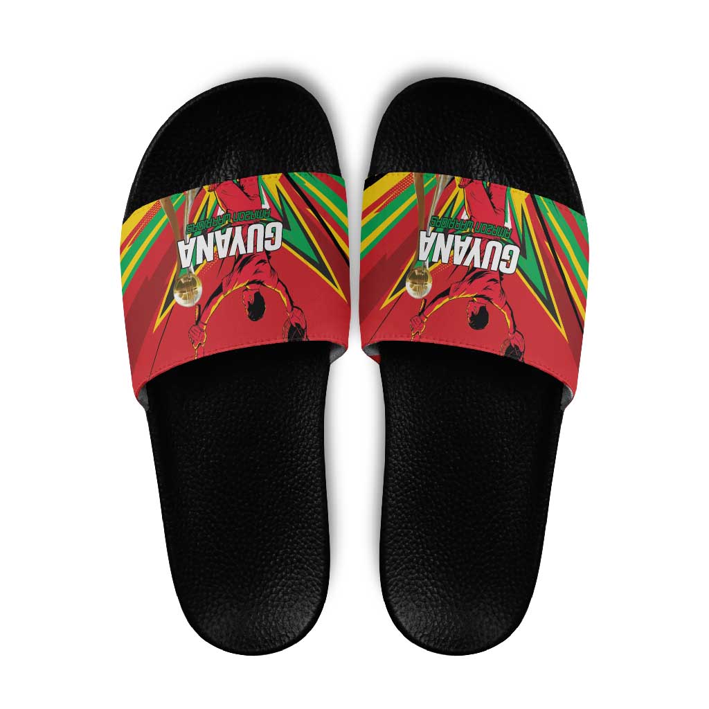 Amazon Warriors Champion Guyana Cricket Slide Sandals - Wonder Print Shop