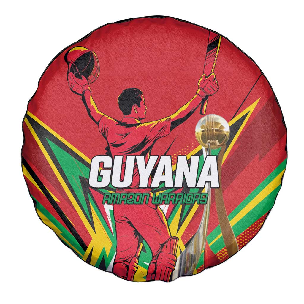 Amazon Warriors Champion Guyana Cricket Spare Tire Cover - Wonder Print Shop