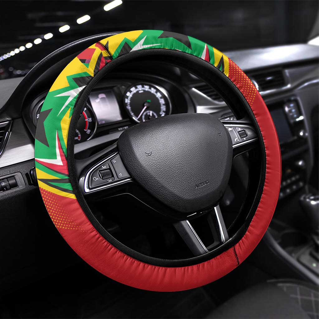 Amazon Warriors Champion Guyana Cricket Steering Wheel Cover - Wonder Print Shop