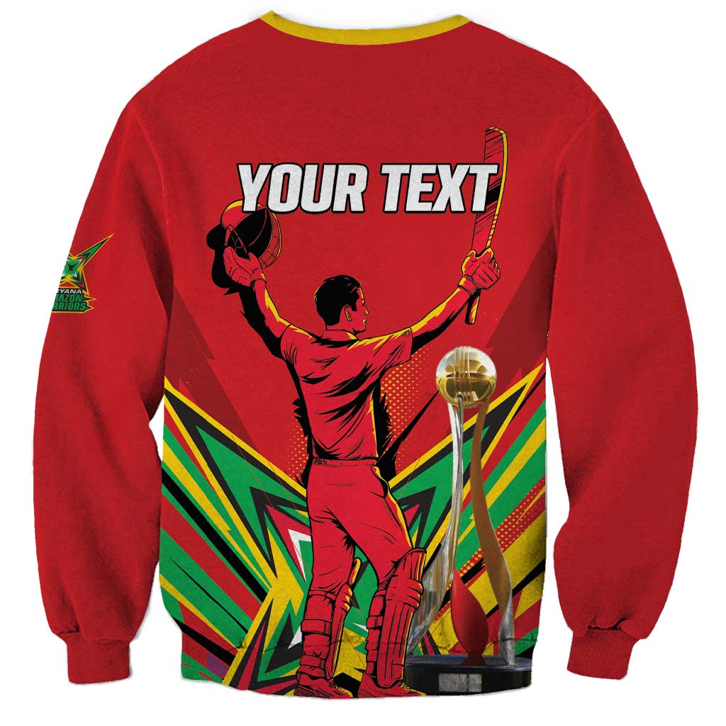 Personalized Amazon Warriors Champion Guyana Cricket Sweatshirt - Wonder Print Shop