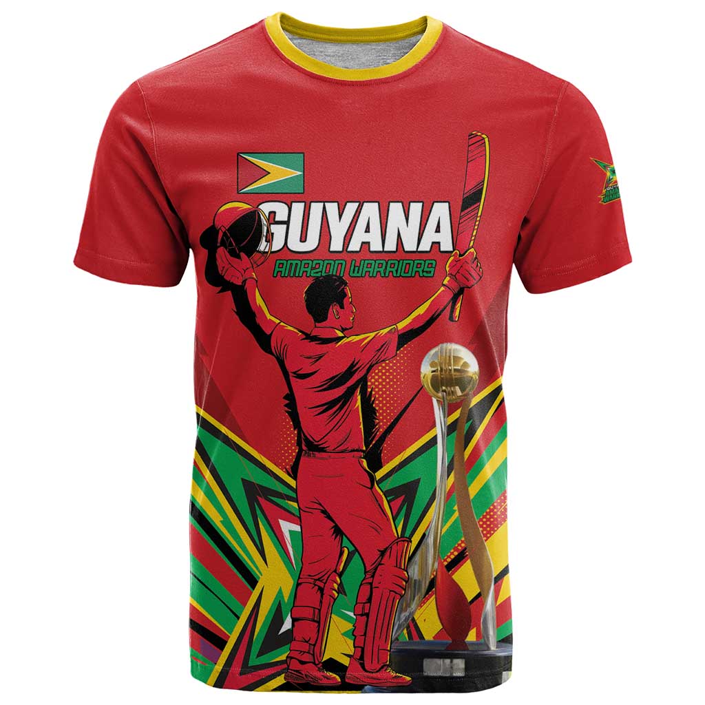 Personalized Amazon Warriors Champion Guyana Cricket T Shirt - Wonder Print Shop