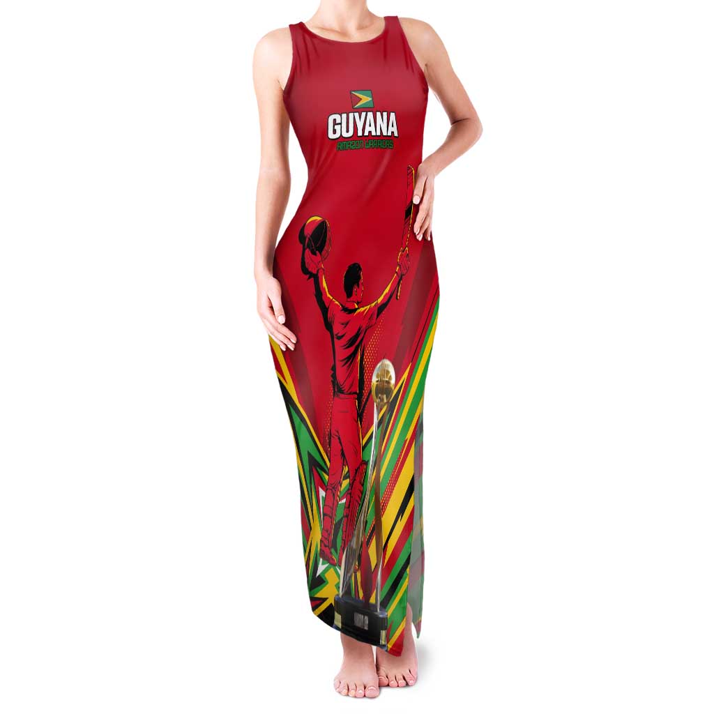 Personalized Amazon Warriors Champion Guyana Cricket Tank Maxi Dress - Wonder Print Shop