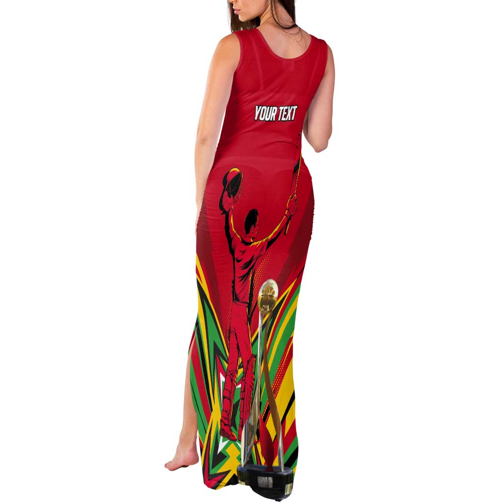Personalized Amazon Warriors Champion Guyana Cricket Tank Maxi Dress - Wonder Print Shop