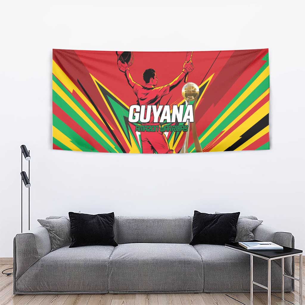 Amazon Warriors Champion Guyana Cricket Tapestry - Wonder Print Shop