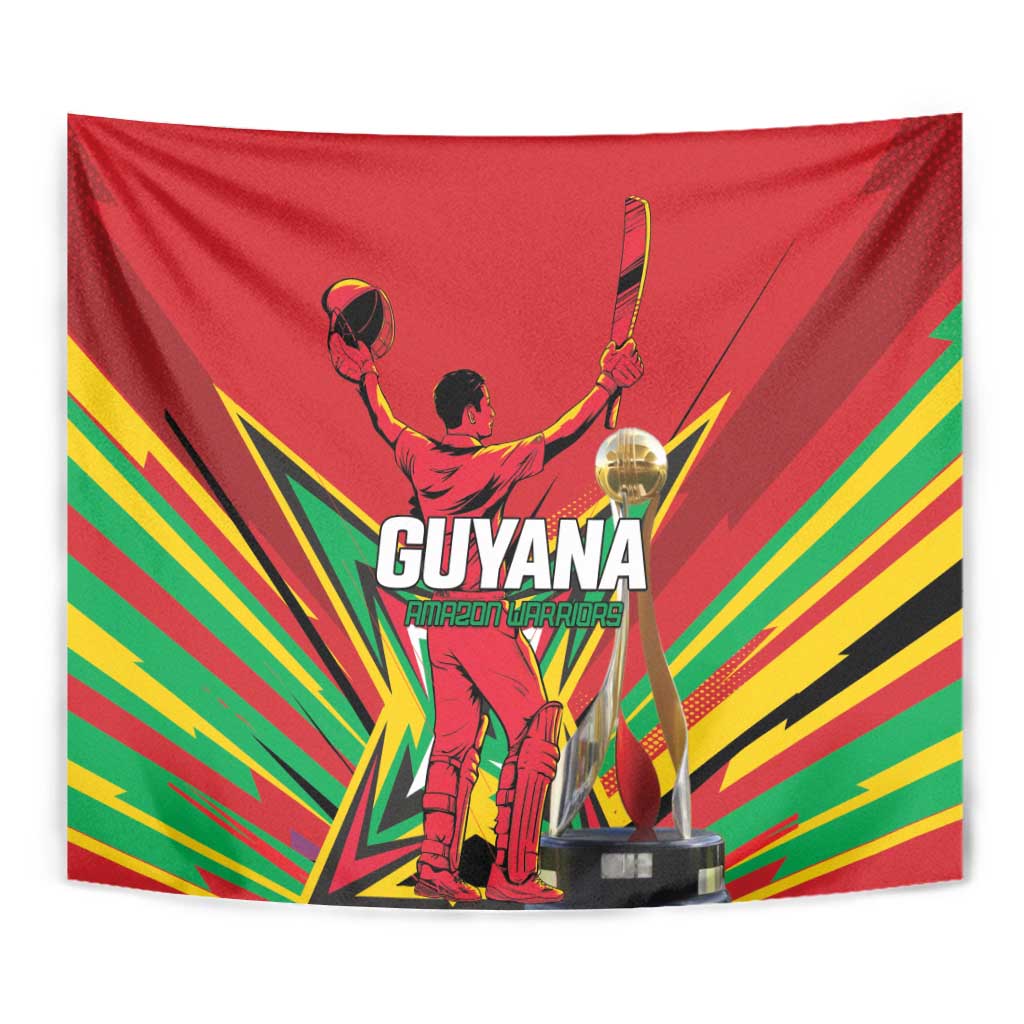 Amazon Warriors Champion Guyana Cricket Tapestry - Wonder Print Shop