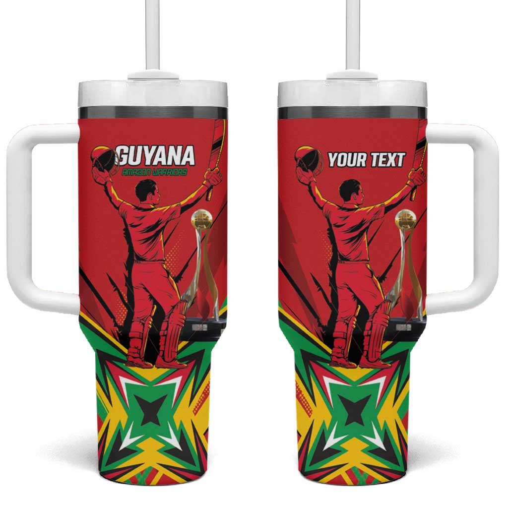 Personalized Amazon Warriors Champion Guyana Cricket Tumbler With Handle - Wonder Print Shop