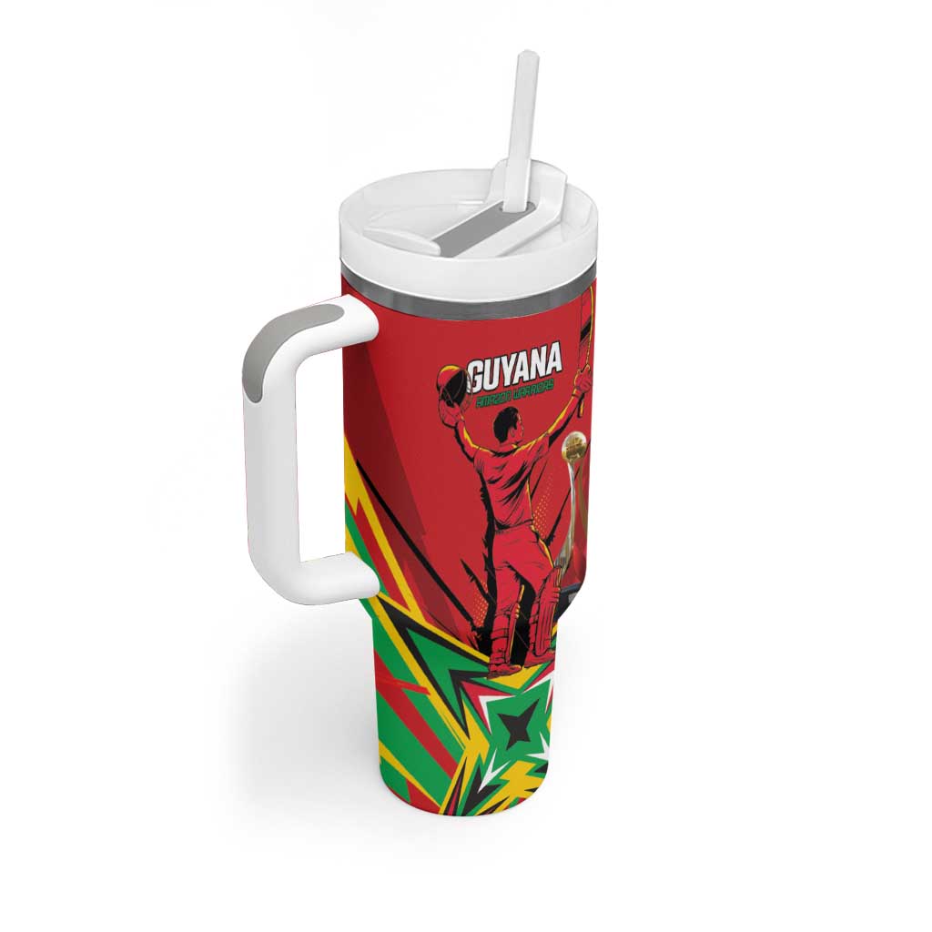 Personalized Amazon Warriors Champion Guyana Cricket Tumbler With Handle - Wonder Print Shop