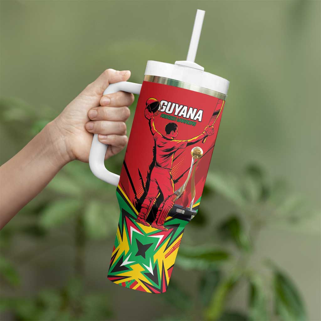 Personalized Amazon Warriors Champion Guyana Cricket Tumbler With Handle - Wonder Print Shop