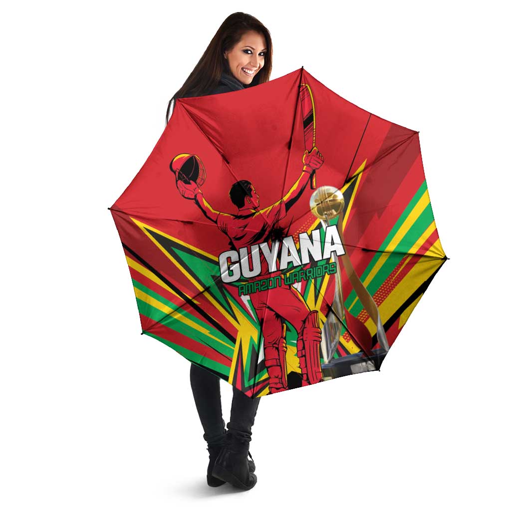 Amazon Warriors Champion Guyana Cricket Umbrella - Wonder Print Shop