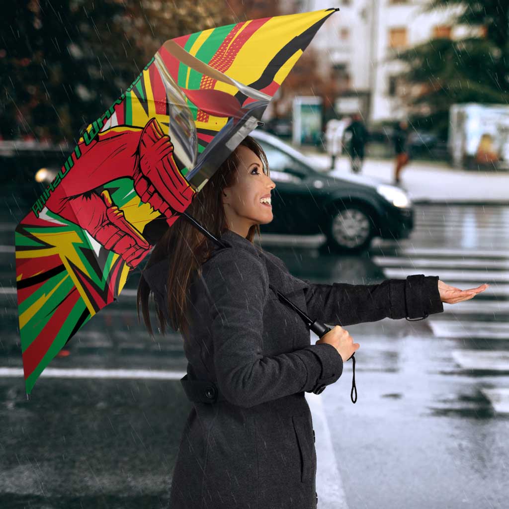 Amazon Warriors Champion Guyana Cricket Umbrella - Wonder Print Shop