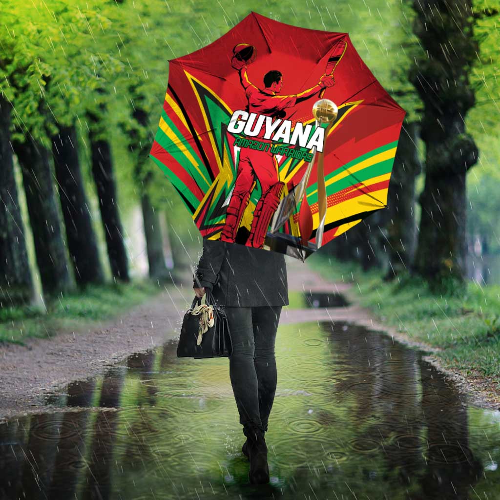 Amazon Warriors Champion Guyana Cricket Umbrella - Wonder Print Shop
