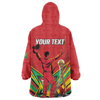 Personalized Amazon Warriors Champion Guyana Cricket Wearable Blanket Hoodie - Wonder Print Shop