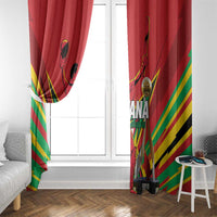 Amazon Warriors Champion Guyana Cricket Window Curtain - Wonder Print Shop
