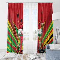 Amazon Warriors Champion Guyana Cricket Window Curtain - Wonder Print Shop