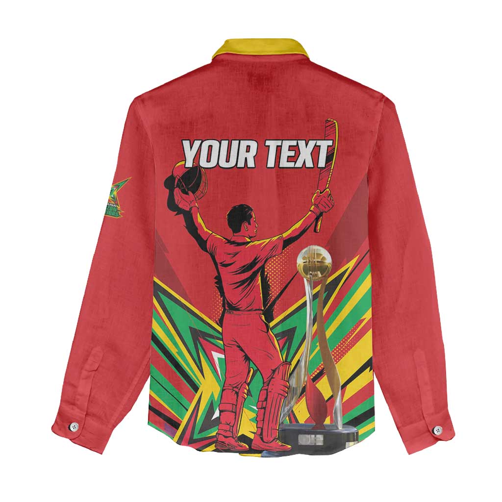 Personalized Amazon Warriors Champion Guyana Cricket Women Casual Shirt - Wonder Print Shop